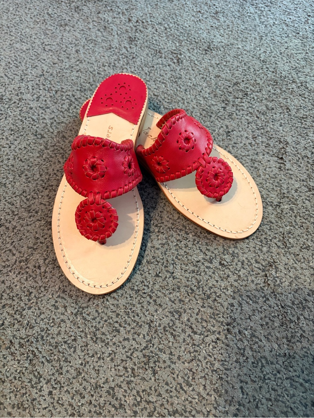Jack Rogers red sandals (NEW) - Picture 3 of 4